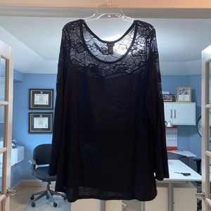 Torrid black long sleeve tee